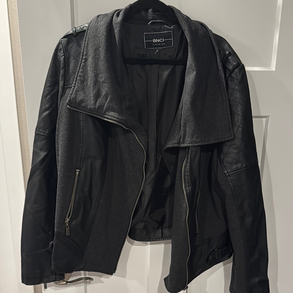 Blanc Noir Charcoal and Black Jacket